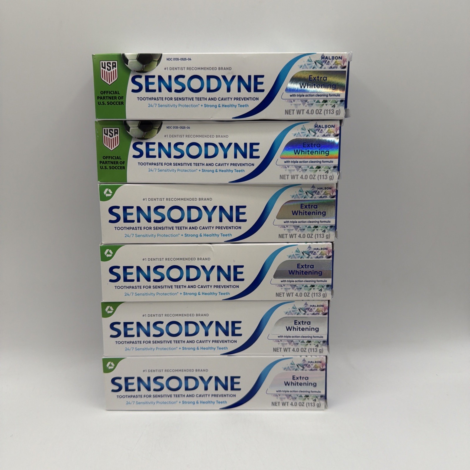 Sensodyne Extra Whitening Sensitive Teeth Toothpaste 4 oz 6 Pack