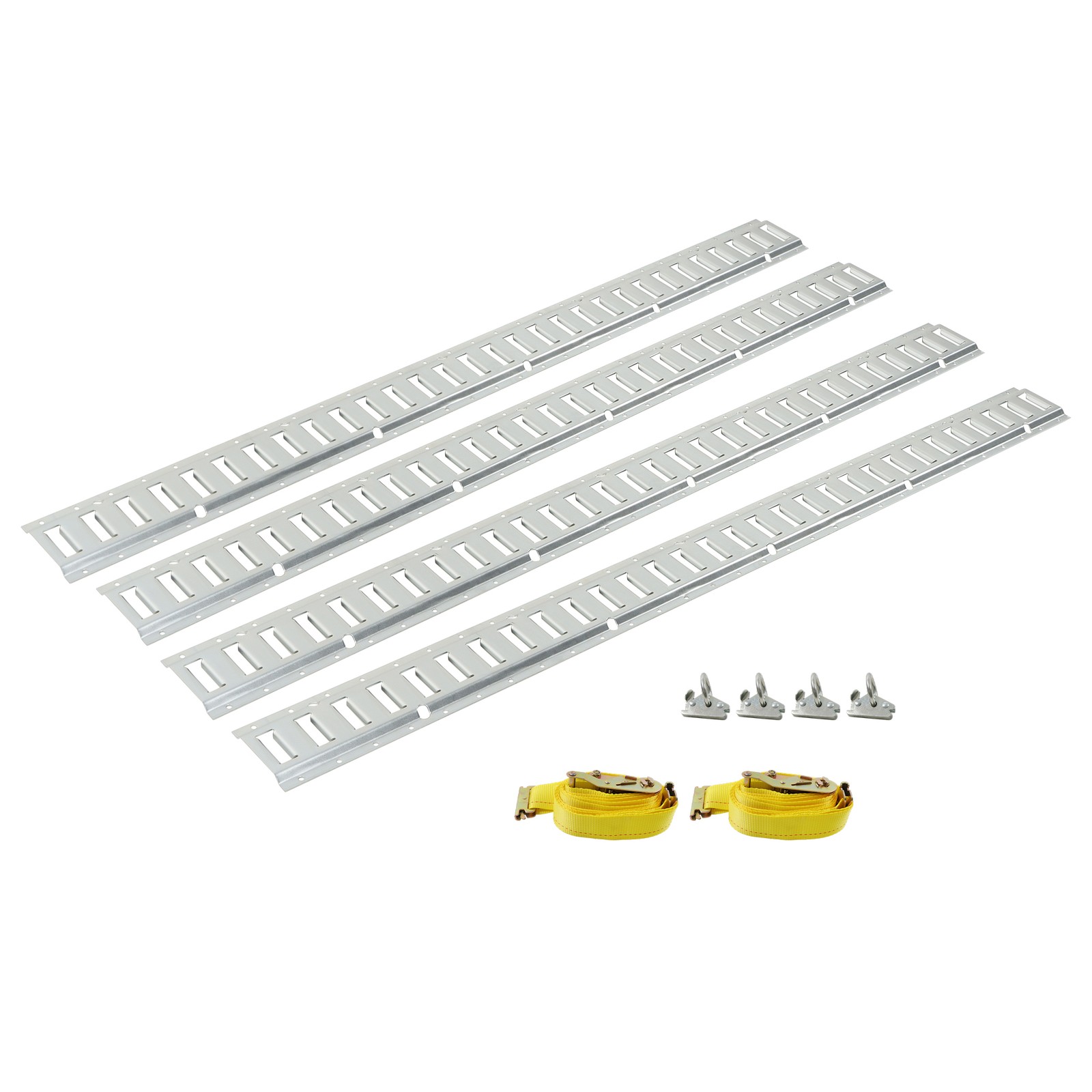 LABLT 12 Pack 5' E Track Tie Down Rail System Galvanized Secure Cargo For Vans