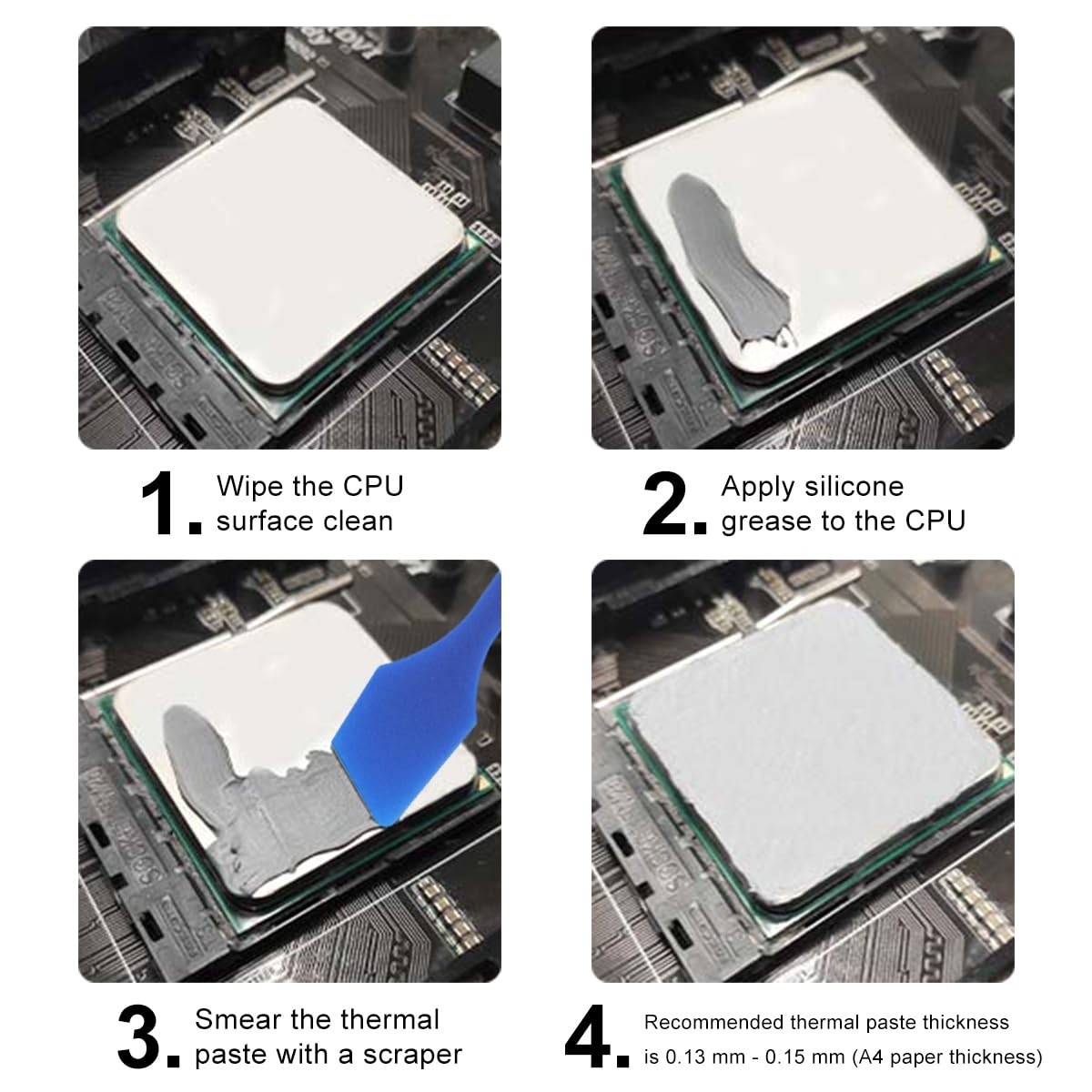 5PCS Thermal Paste Kit HY810 5G CPU GPU PC PS4 Gaming Computers Laptops
