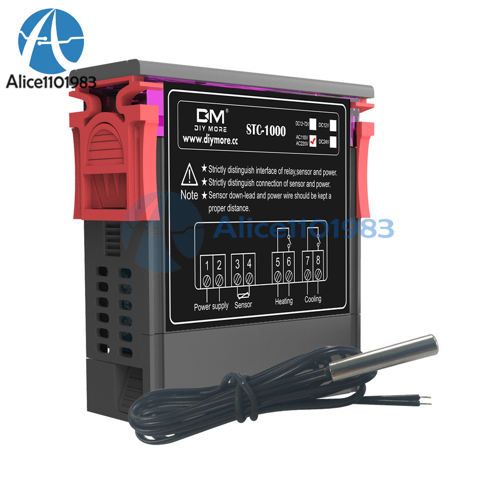 STC-1000 110V-220V All-Purpose Temperature Controller Thermostat Aquarium Sensor
