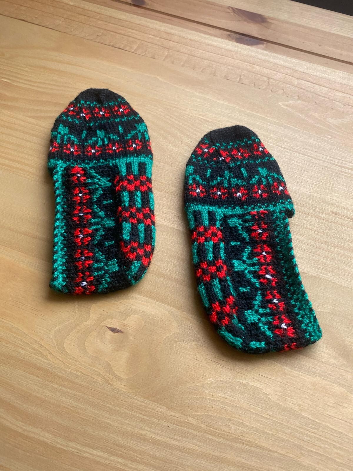 Knitted socks handmade