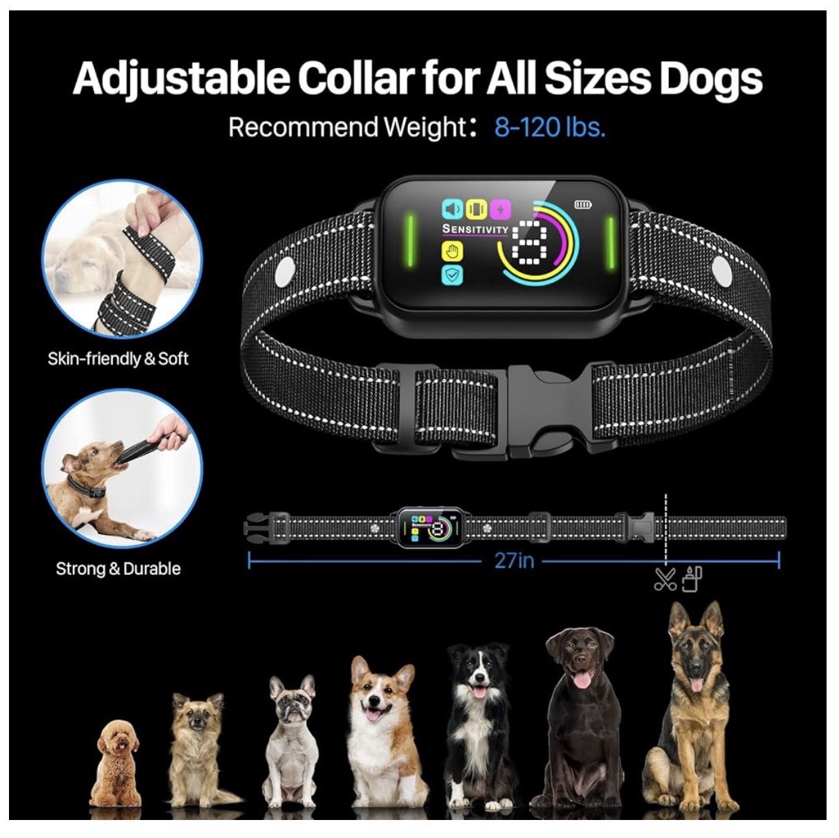 Dog Smart Anti Barking Training Collar - 2 Pack
