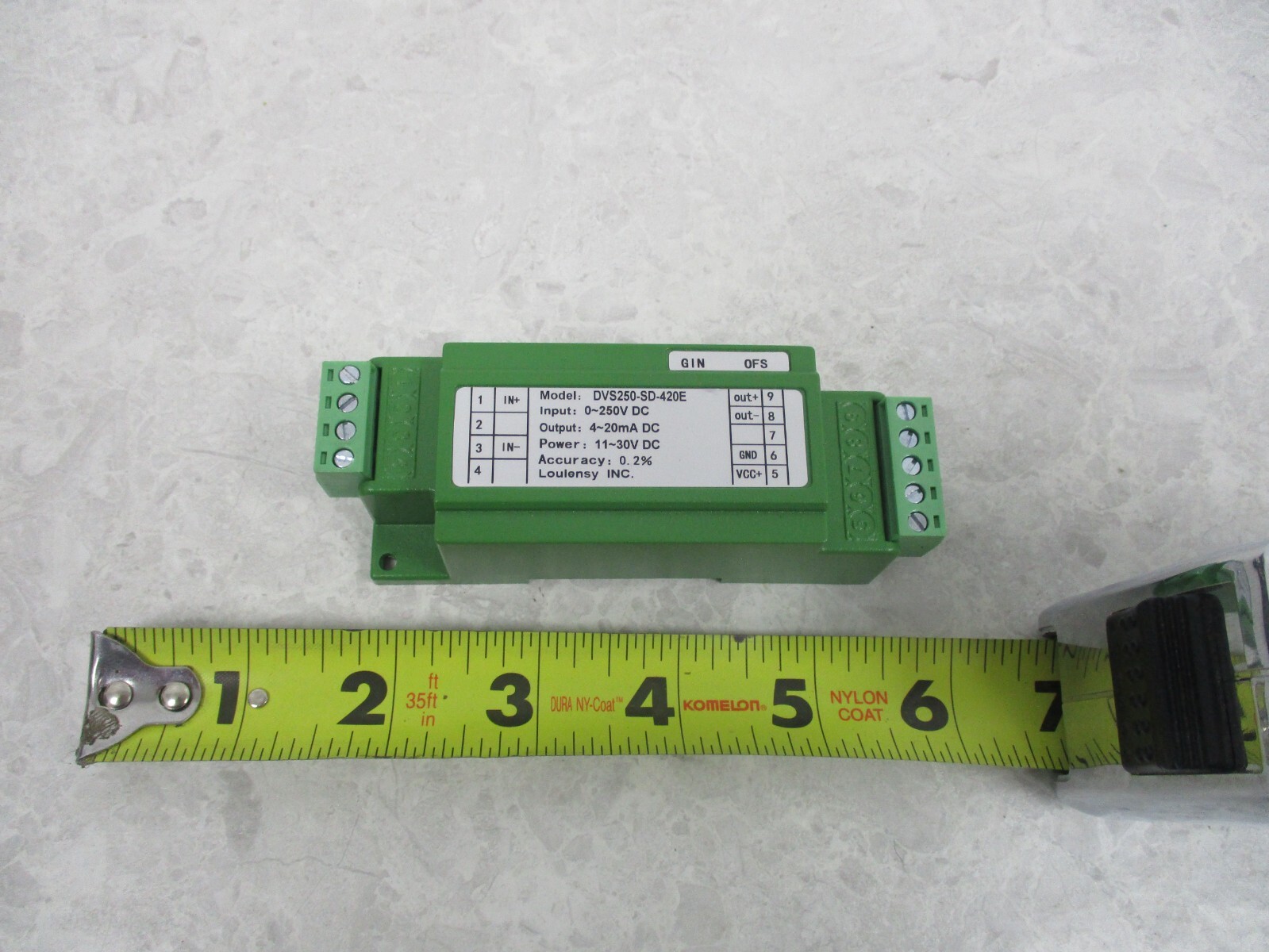 DVS250-SD-420E DC VOLTAGE TRANSDUCER SENSOR TRANSMITTOR, T1472