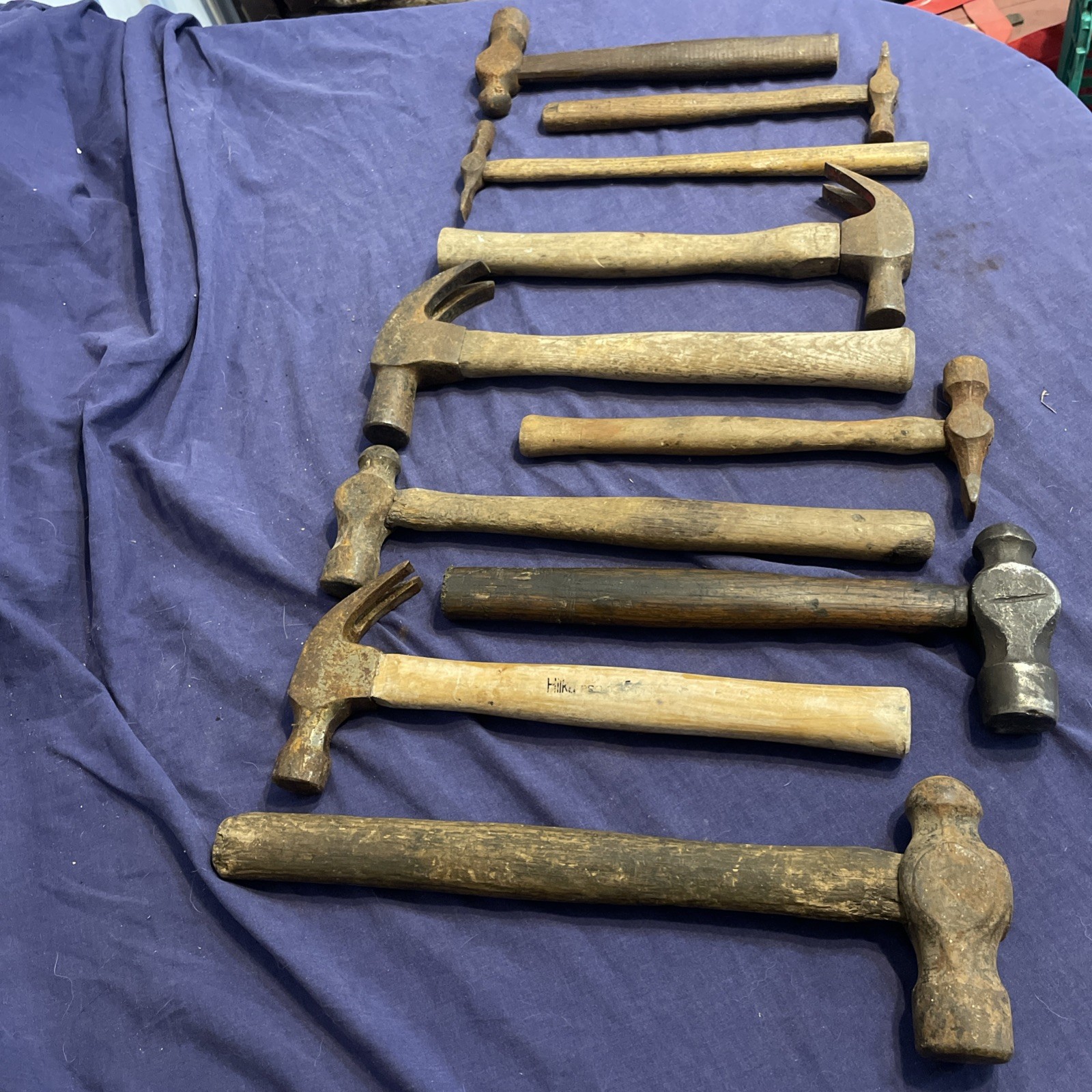 10 Vintage Hammers Mixed lot
