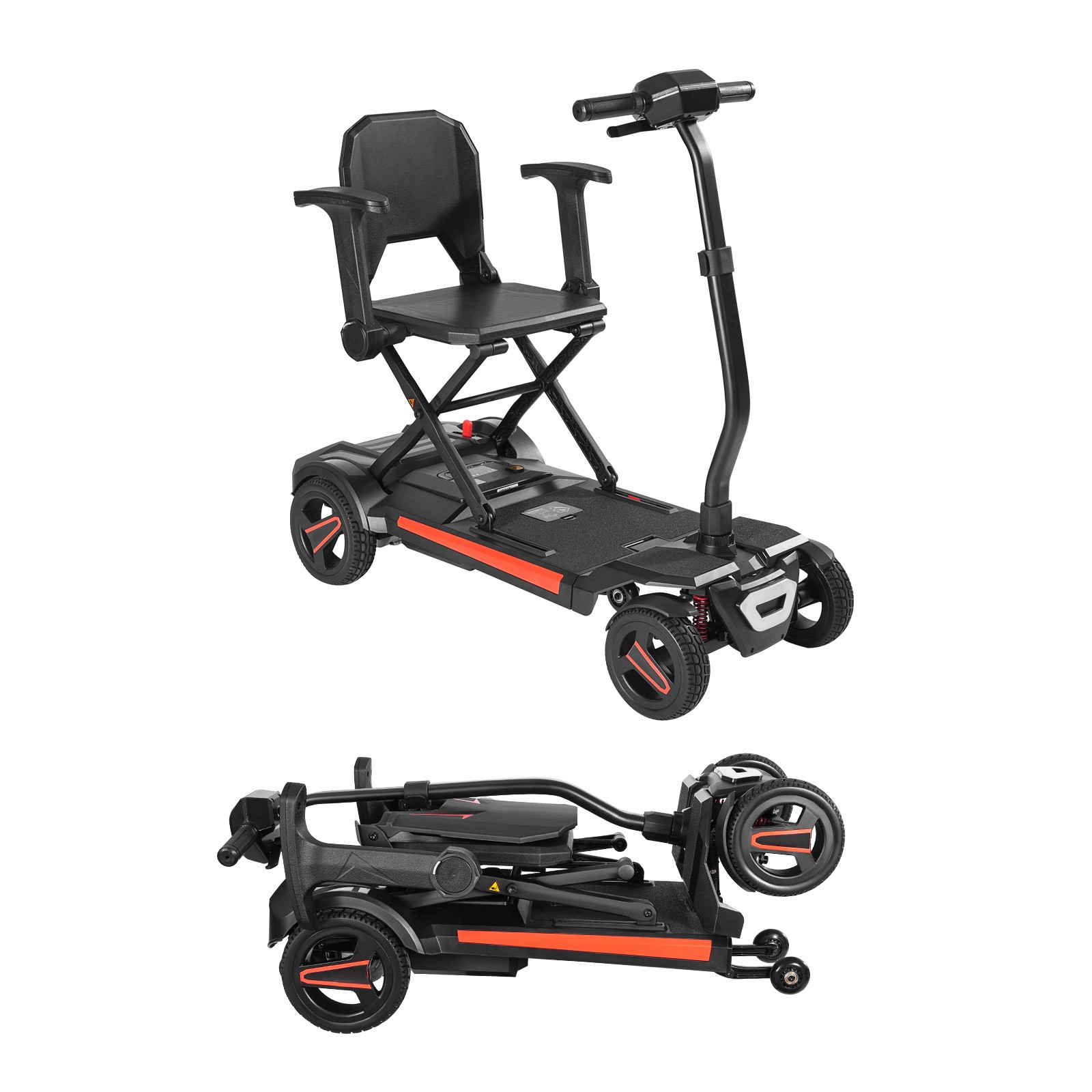 Uimoso 4-Wheel Electric Mobility Scooter with Automatic Folding,Remote Control