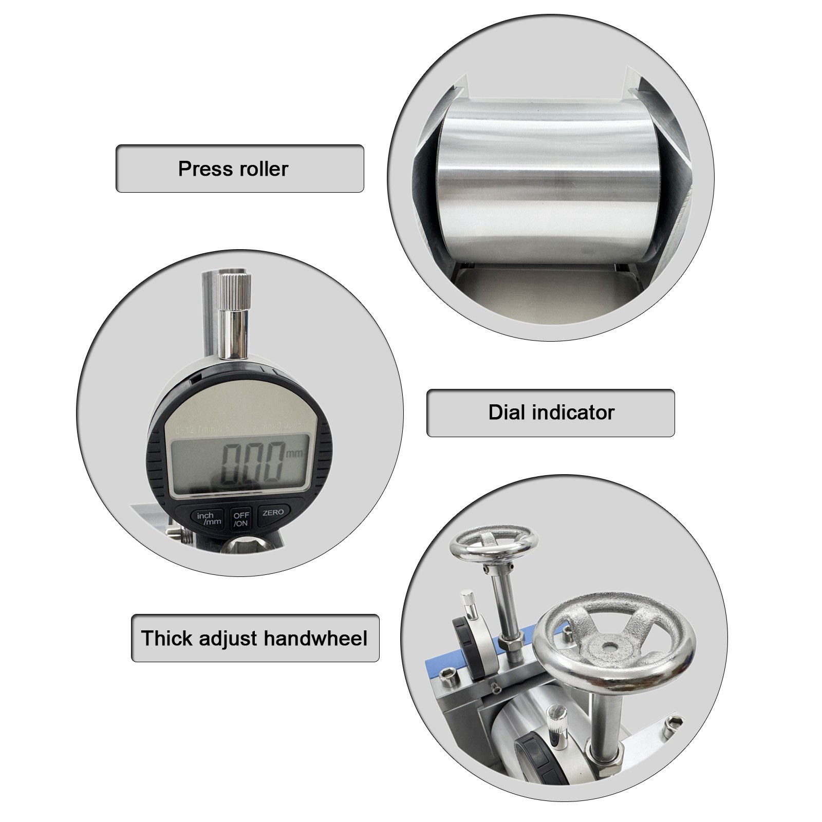 Manual Roller Machine (Vertical, HRC60+ Roller, 0-100mm Width, 0-3mm Thickness)