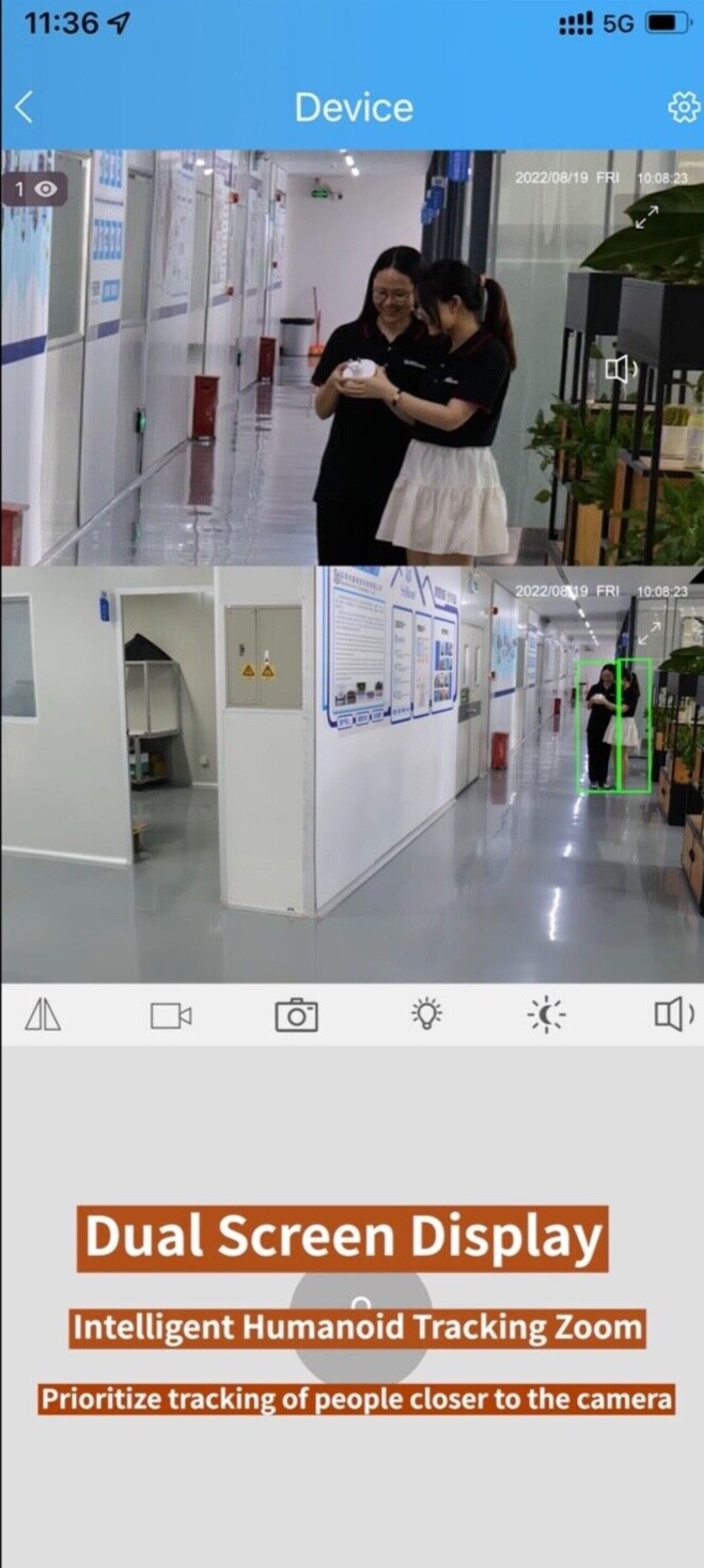 SriHome Security camera SH034C 4MP Waterproof, Humanoid detection 5G Wifi