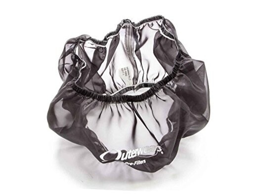 Air Filter Wrap, Pre Filter, 14 in OD, 4 in Tall, Polyester, Black, Each