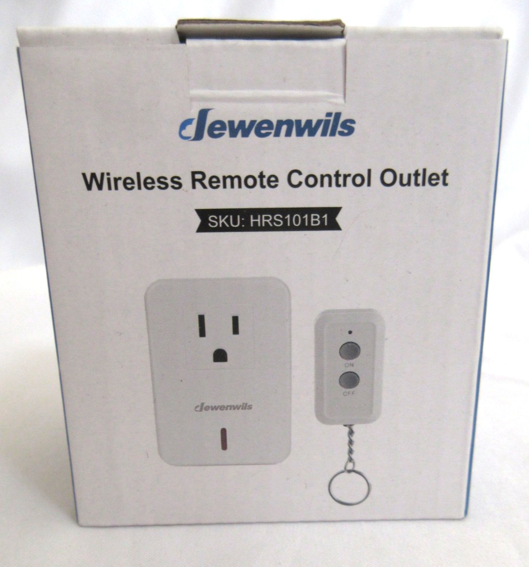 Dewenwils Wireless Remote Control Outlet HRS101B1 Plug Switch New Open Box
