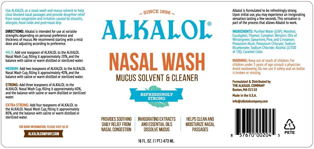 Alkalol Solution Original Nasal Wash, 3 Count -16 fl oz