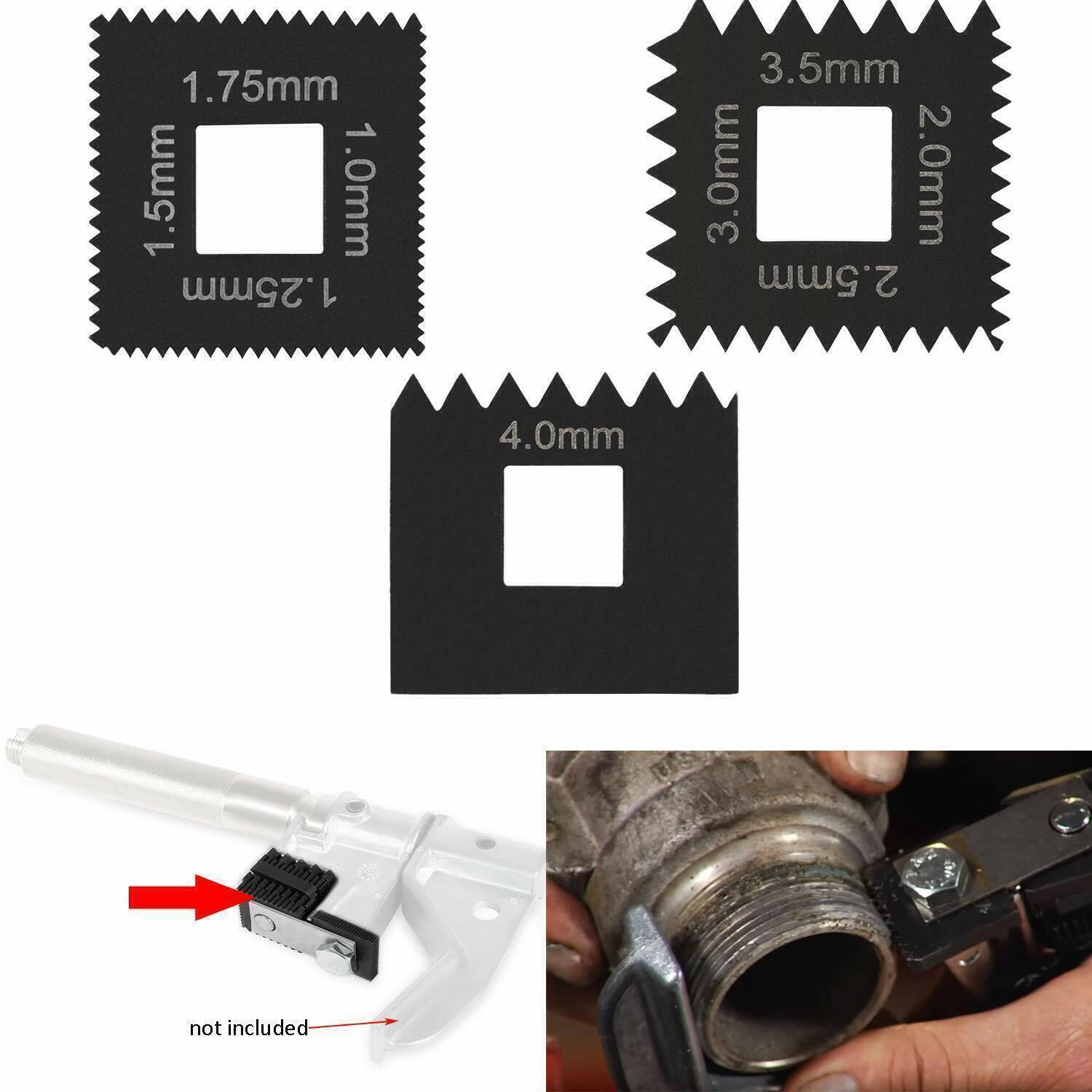 3PCS Metric Die Set for Universal Outside Thread Chaser Replace for 202817
