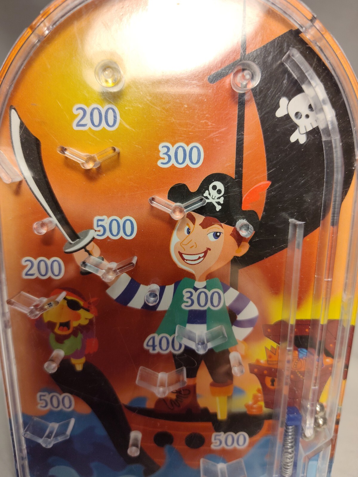 Tabletop Pirate Pinball Game Ship Treasures