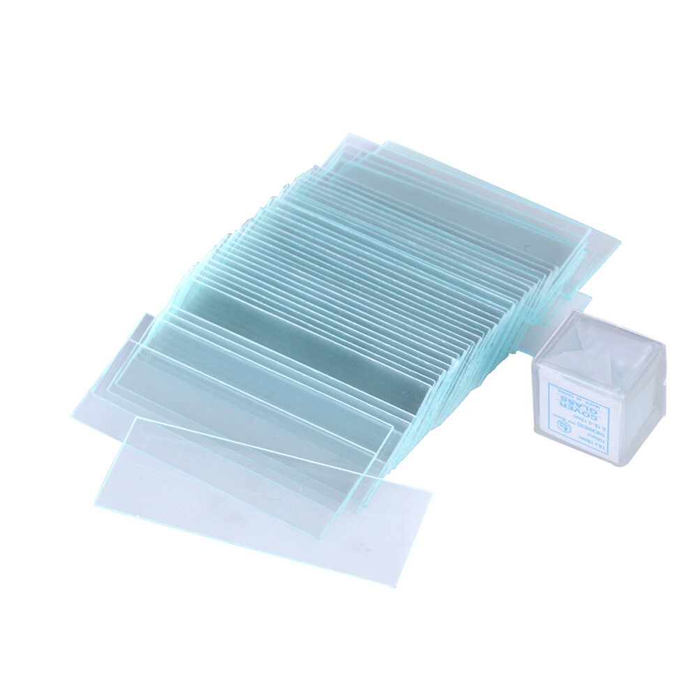 Blank Microscope Slides and Square Cover Glass for for Optical Microscope New