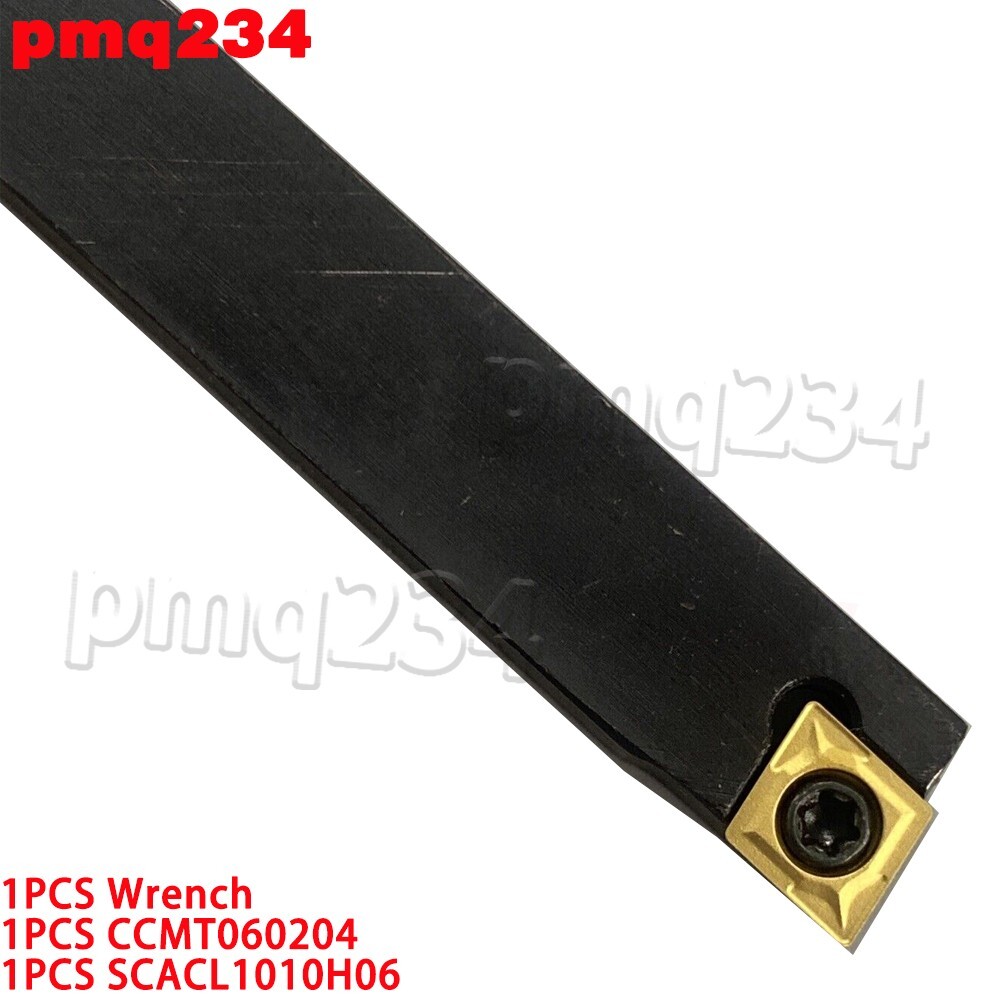 1PCS CCMT060204 carbide insert + 1PCS SCACL1010H06  Indexable lathe tool holder