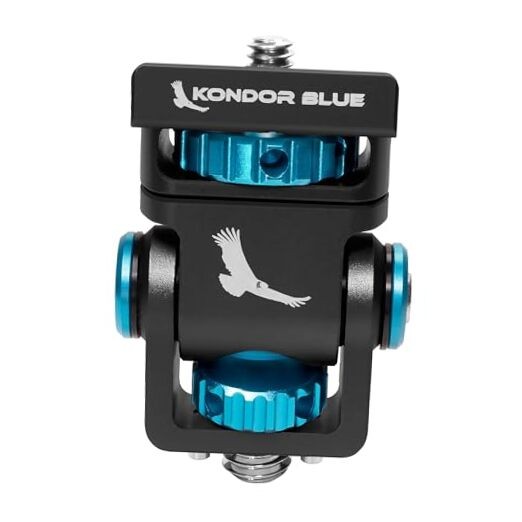 | 1/4" Swivel Tilt Monitor Mount with Arri Pin 1/4 Monitor Mount Black