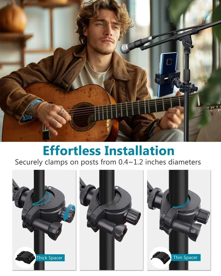 Soporte De Microfono Universal Para Telefono Compatible