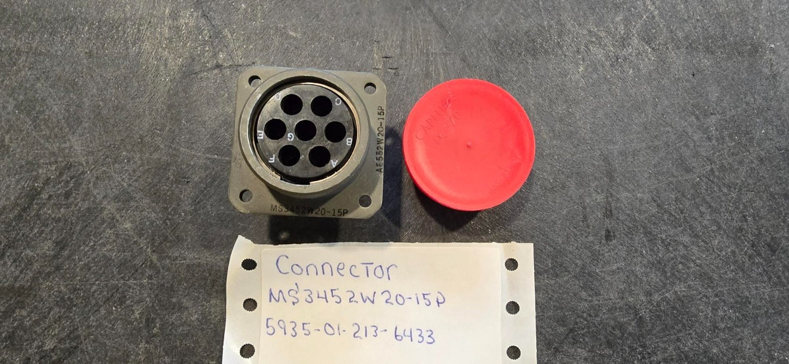 MILITARY SPEC CONNECTOR MS3452W20-15P 5935-01-213-6433
