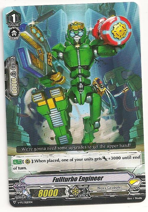 3x Fullturbo Engineer V-PR/0120EN Cardfight TCG Promo Mint
