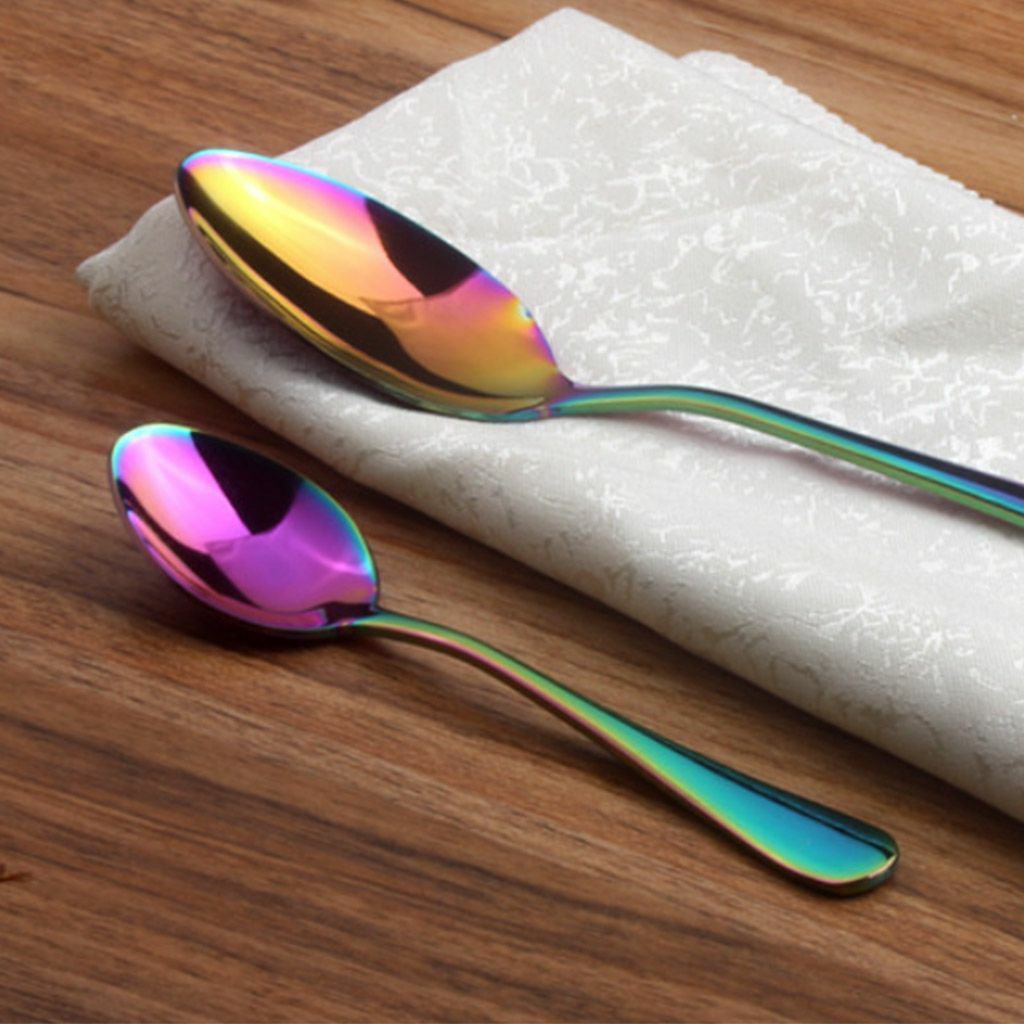 4pcs/Set Silverware Set Flatware Cutlery Sets Stainless Steel Knife Fork Spoon