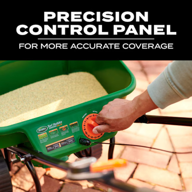 Scotts Turf Builder EdgeGuard DLX Broadcast Spreader 46-lb Capacity Compatible
