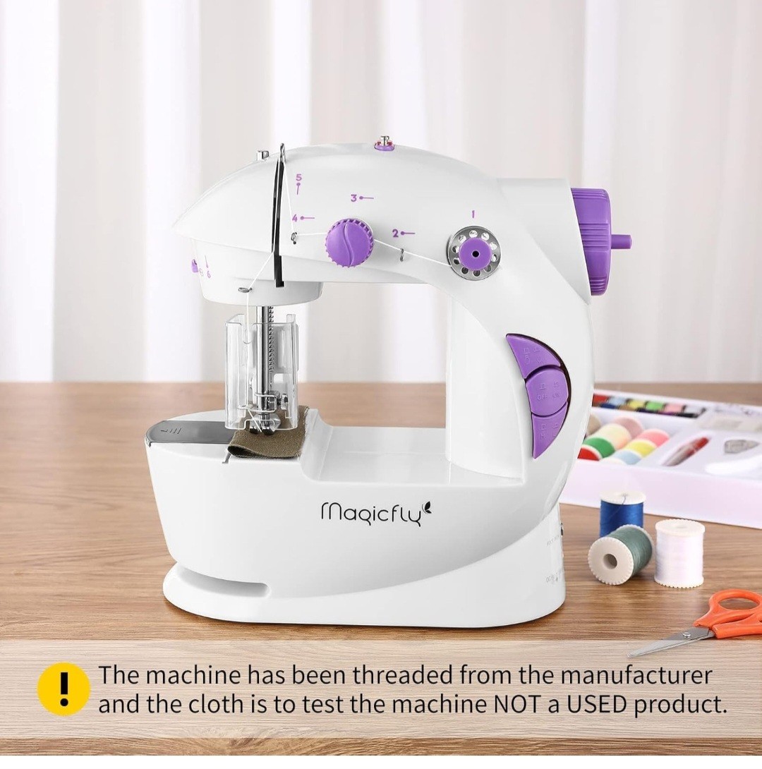 Magicfly Mini Sewing Machine with Extension Table, Dual Speed Portable Sewing...
