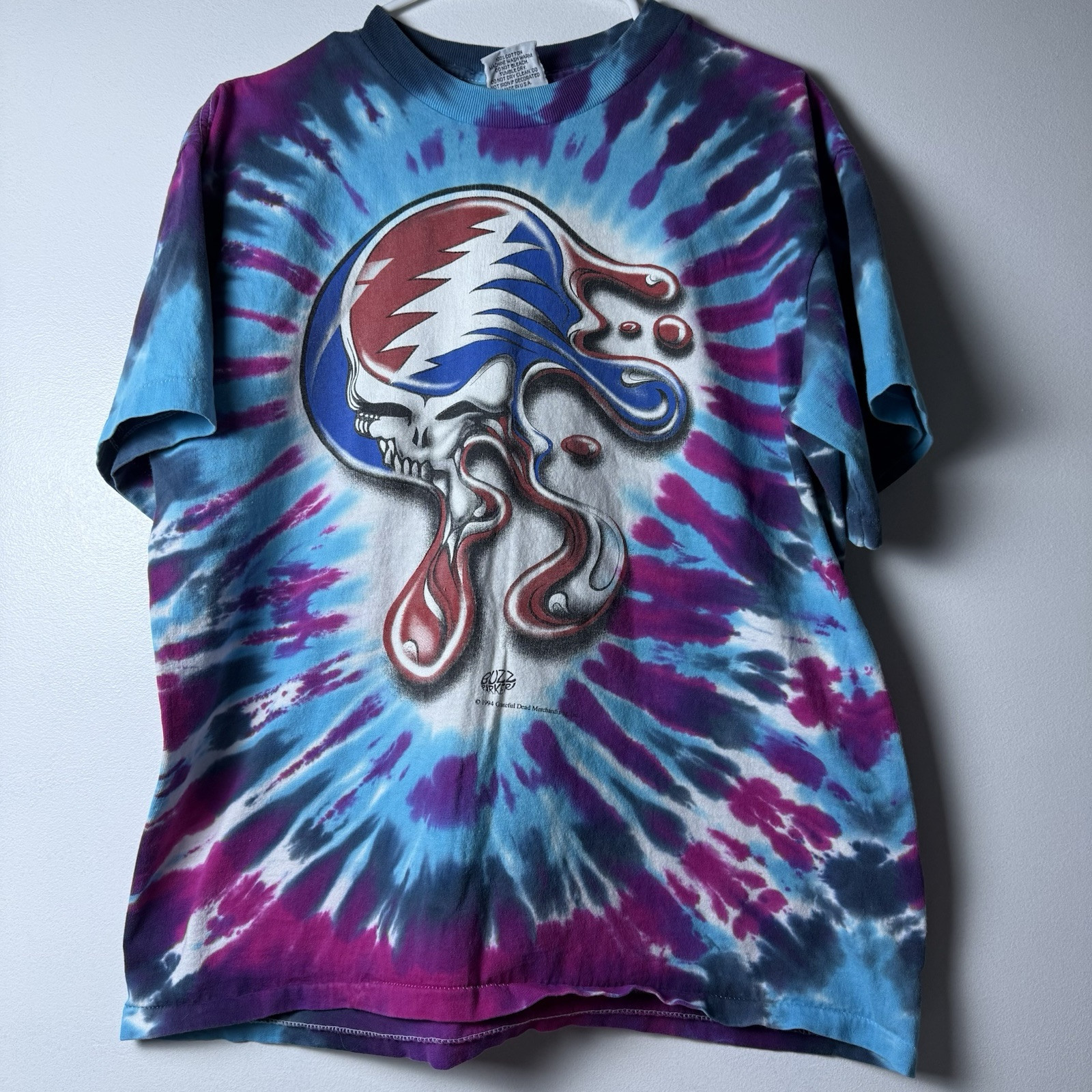 Grateful Dead Vintage 94 T Shirt Sz L Tie Dye Buzz Parker Freedom Styles Grunge