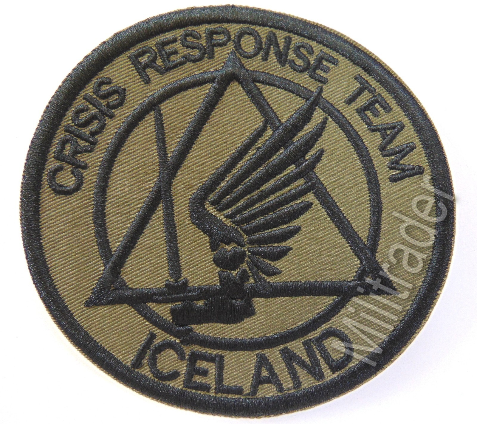 Iceland Icelandic Crisis Response Team Patch (Special Operations Forces) OD