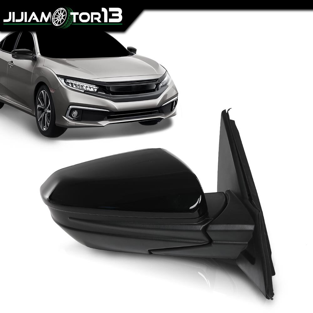 Fit For 16-21 Honda Civic LX DX Passenger Side Power Manual Folding Power Mirror