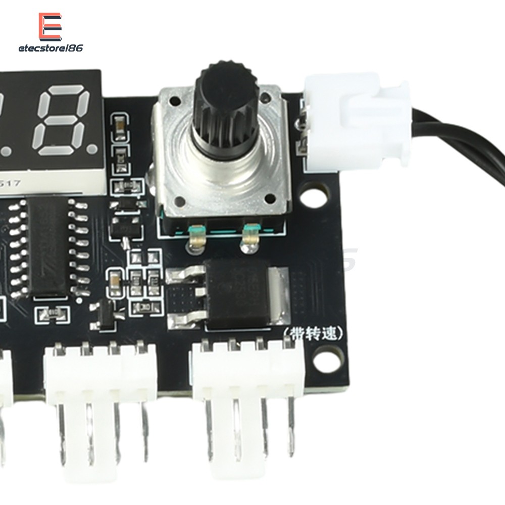 DC 5-24V 5A 4-way PWM Fan Speed Control Intelligent Temperature Control Module