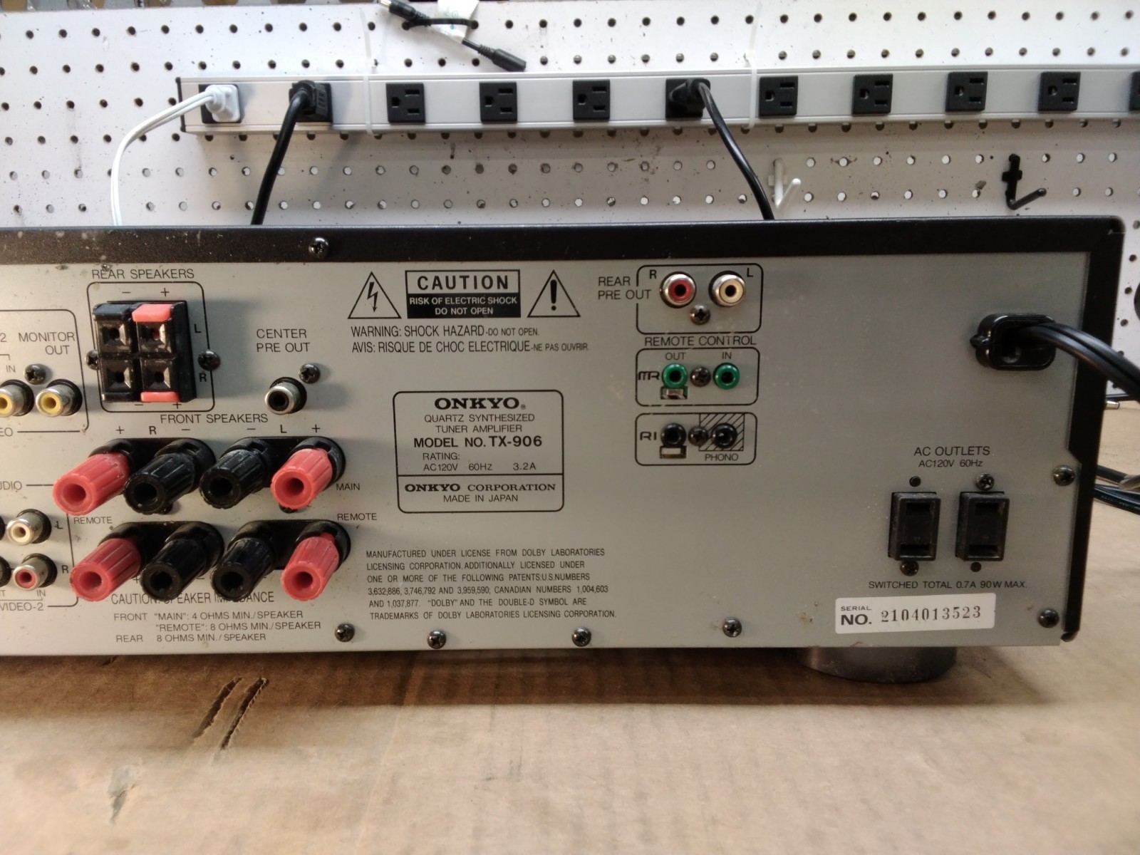 Onkyo Quartz Synthesized Tuner Amplifier TX-906