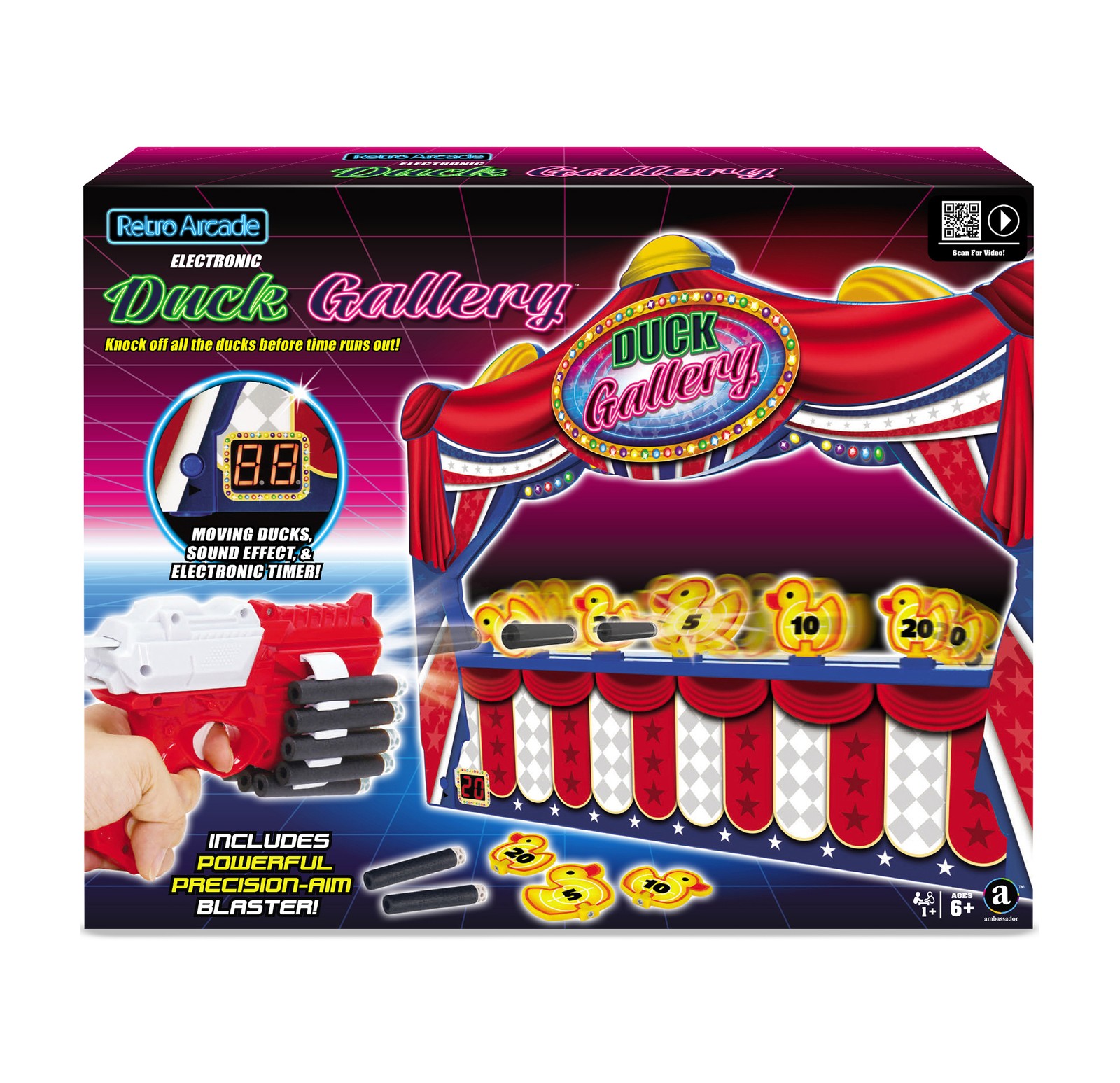 Retro Arcade Electronic: Duck Shooting Gallery - Tabletop Game