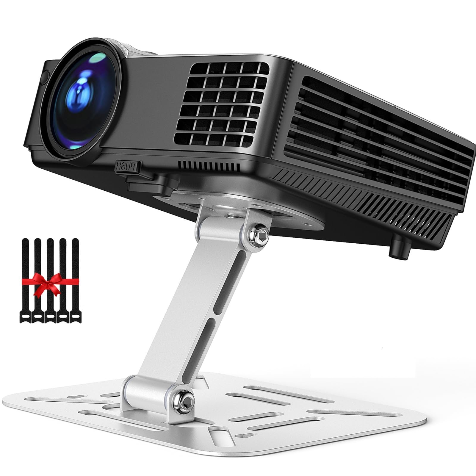 DAWASAPAT Adjustable Projector Stand with 1/4" Screw, Silver Ceiling Mount fo...