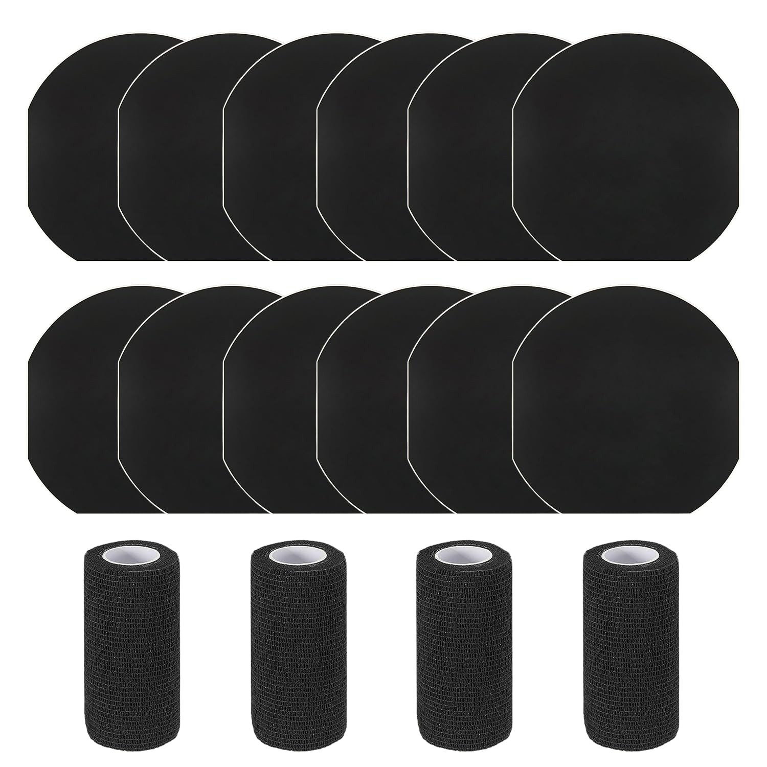 12 Pack Horse Hoof Tape with 4 Rolls of Vet Wrap, Strong Sticky Wraps, Magic ...