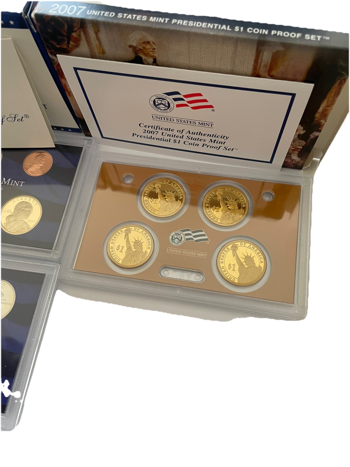 2007 Proof Set Complete and Original in BLUE Mint Paper Box