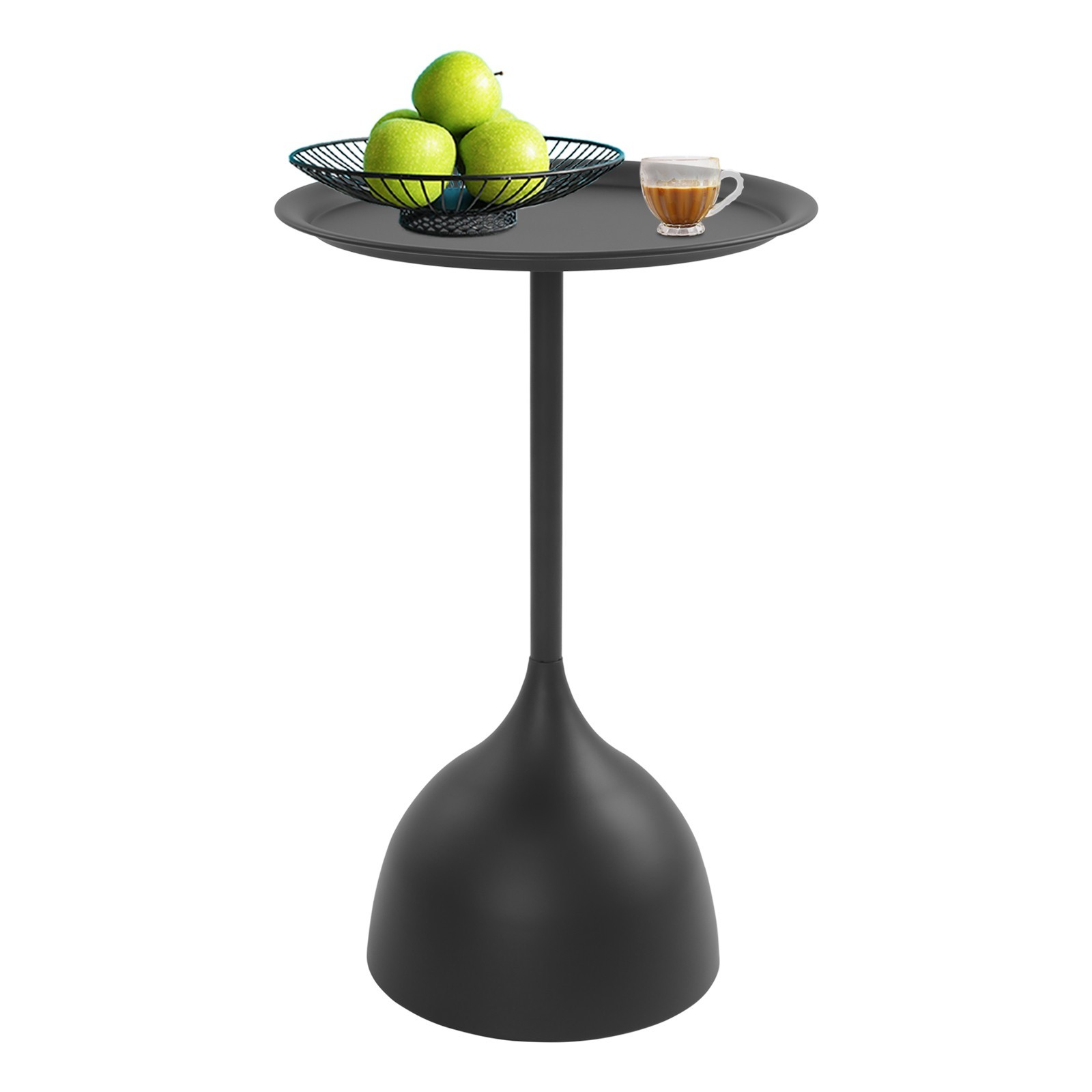 Modern Side Table, Floorstanding Round Side Table, Round Bedside Table