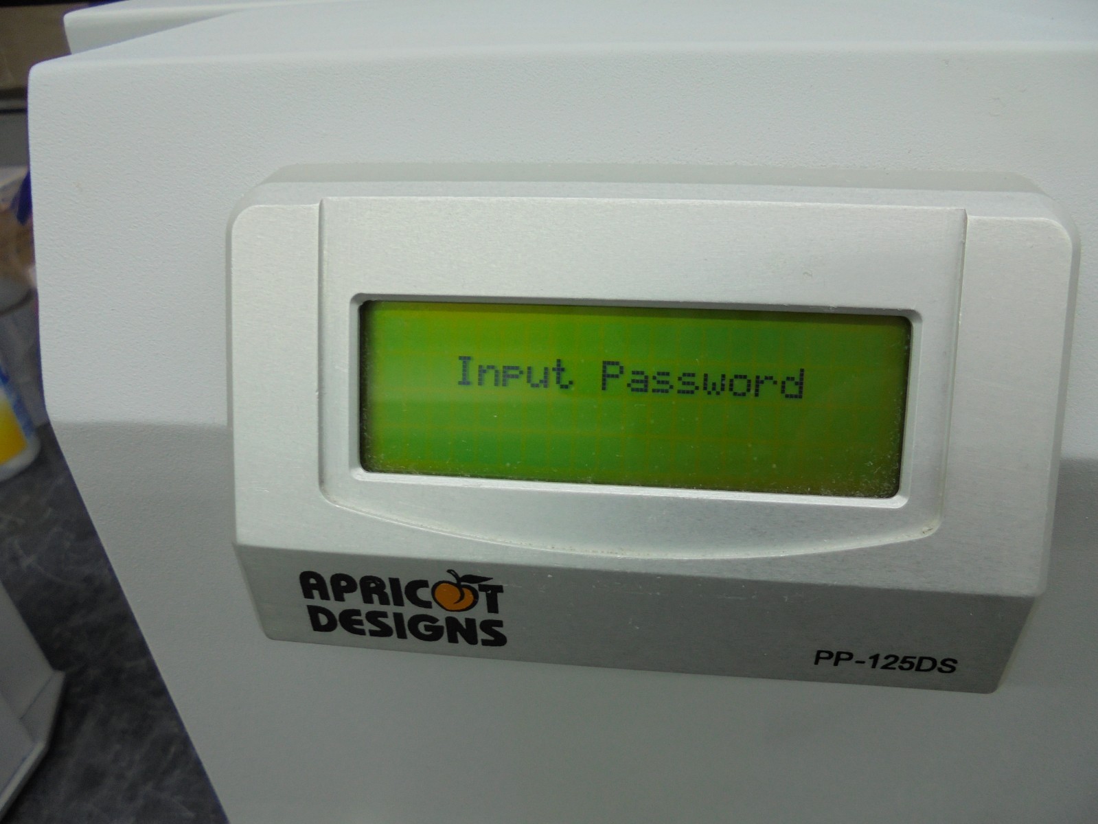 Apricot Designs PP-125-DS Personal Pipetter “Input Password”