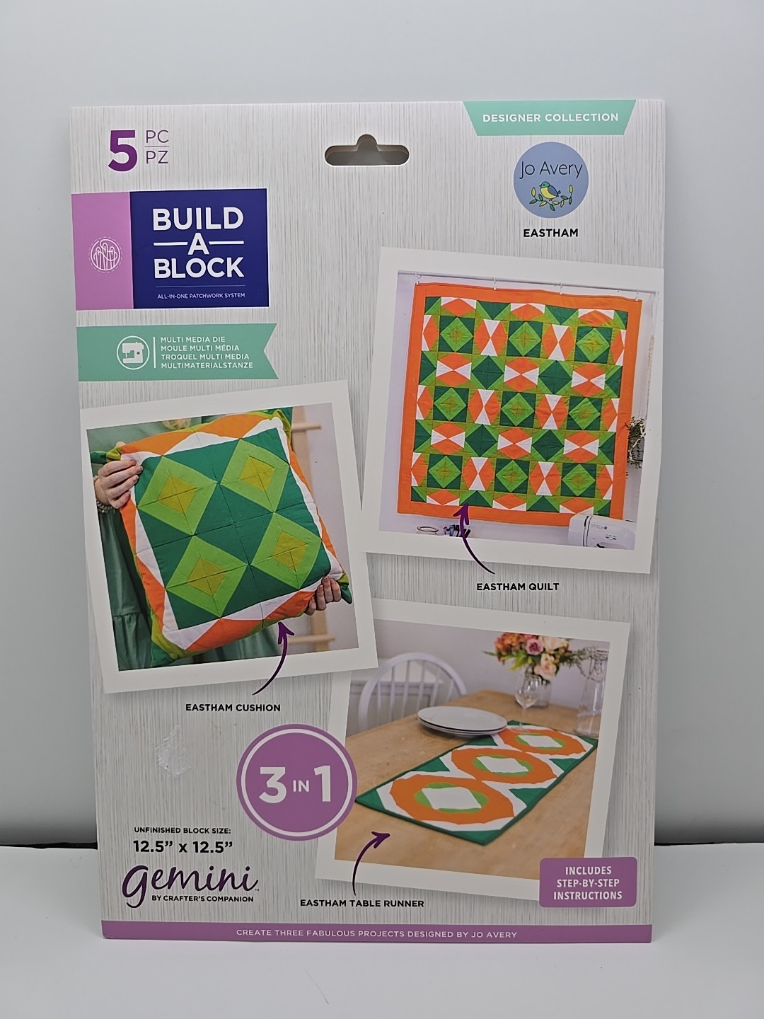 "Build-A-Block"Eastham pattern & instruct. kit Jo Avery for Crafter's Companion