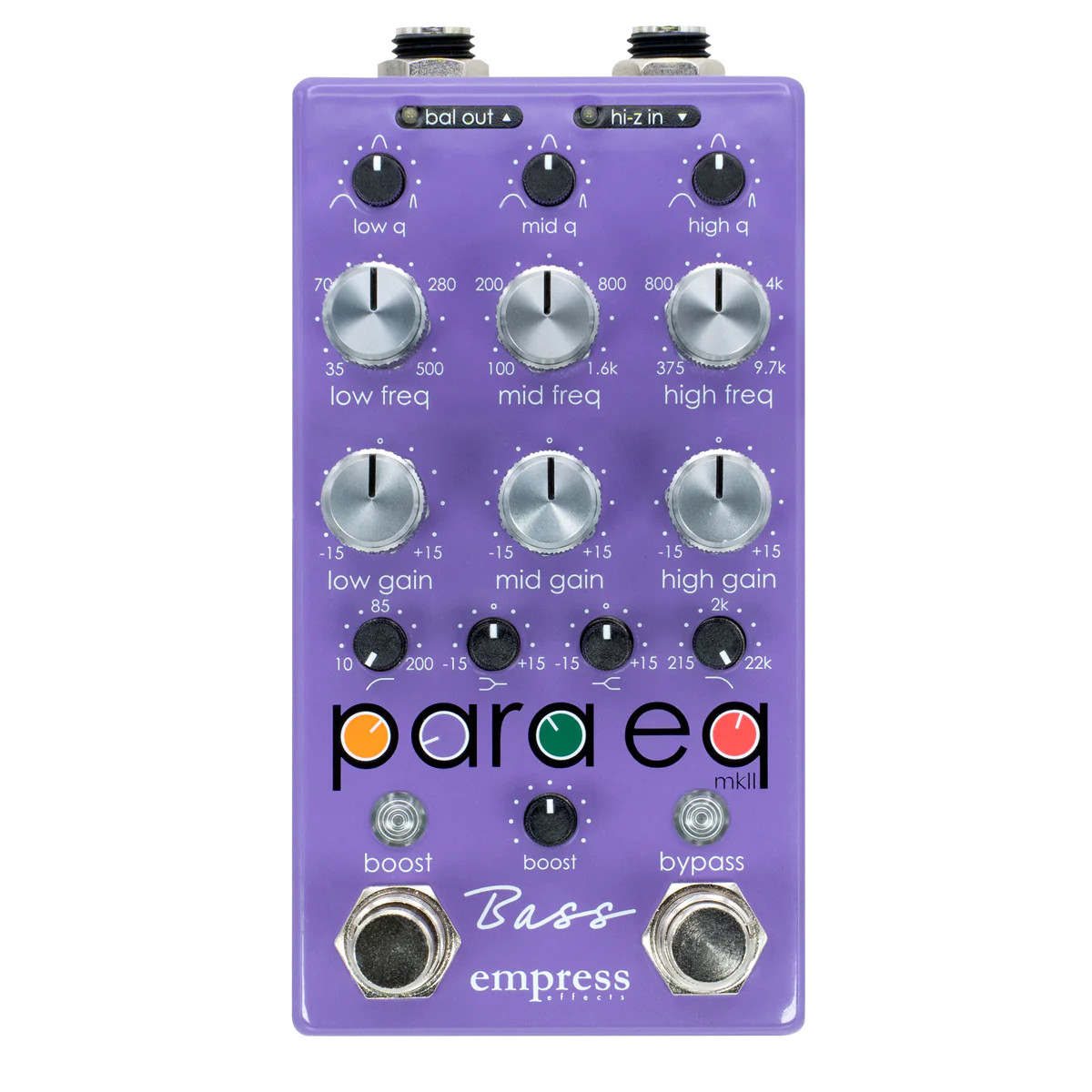 Empress Effects Bass ParaEq Parametric EQ Bass Guitar Effect Pedal