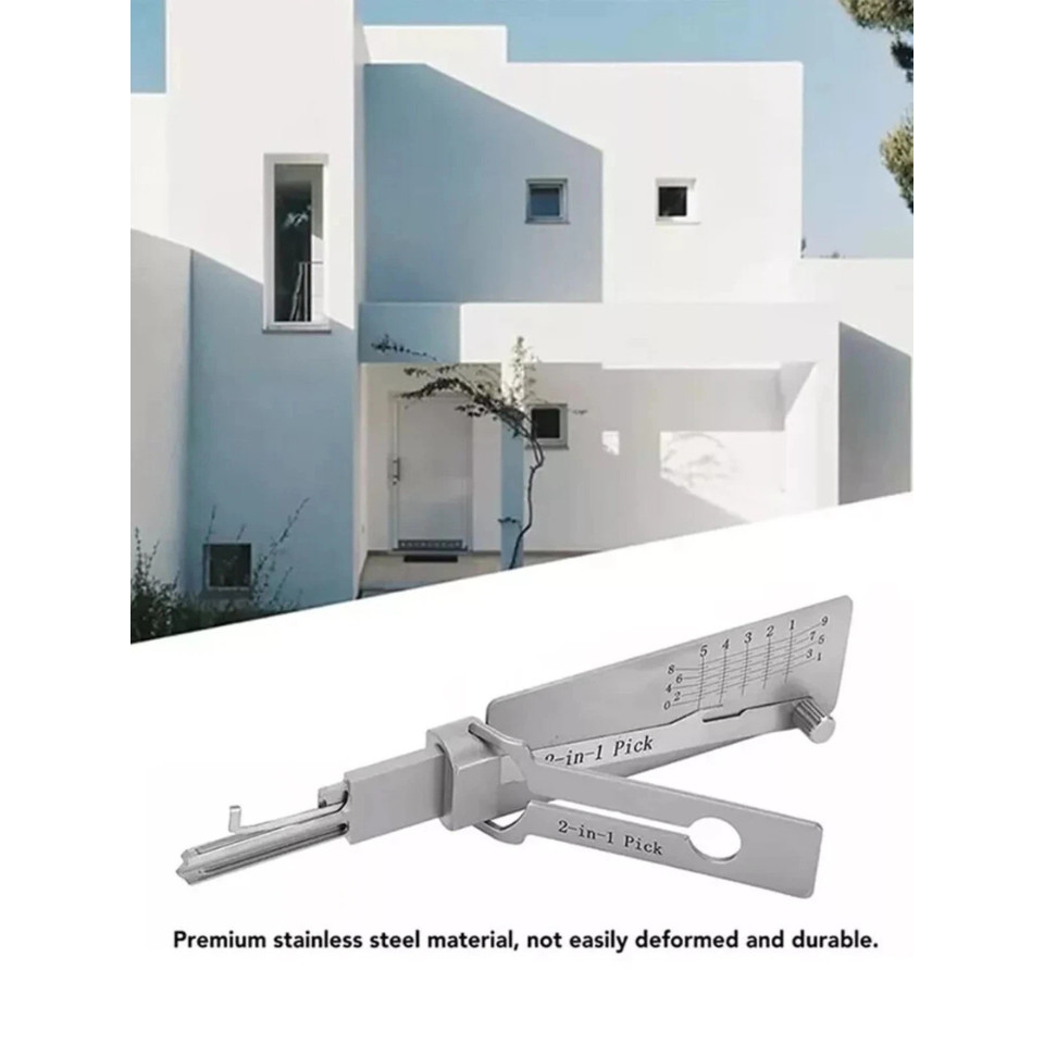 2-in-1 Stainless Steel Key Decoder Set SS001 + SS002 PRO