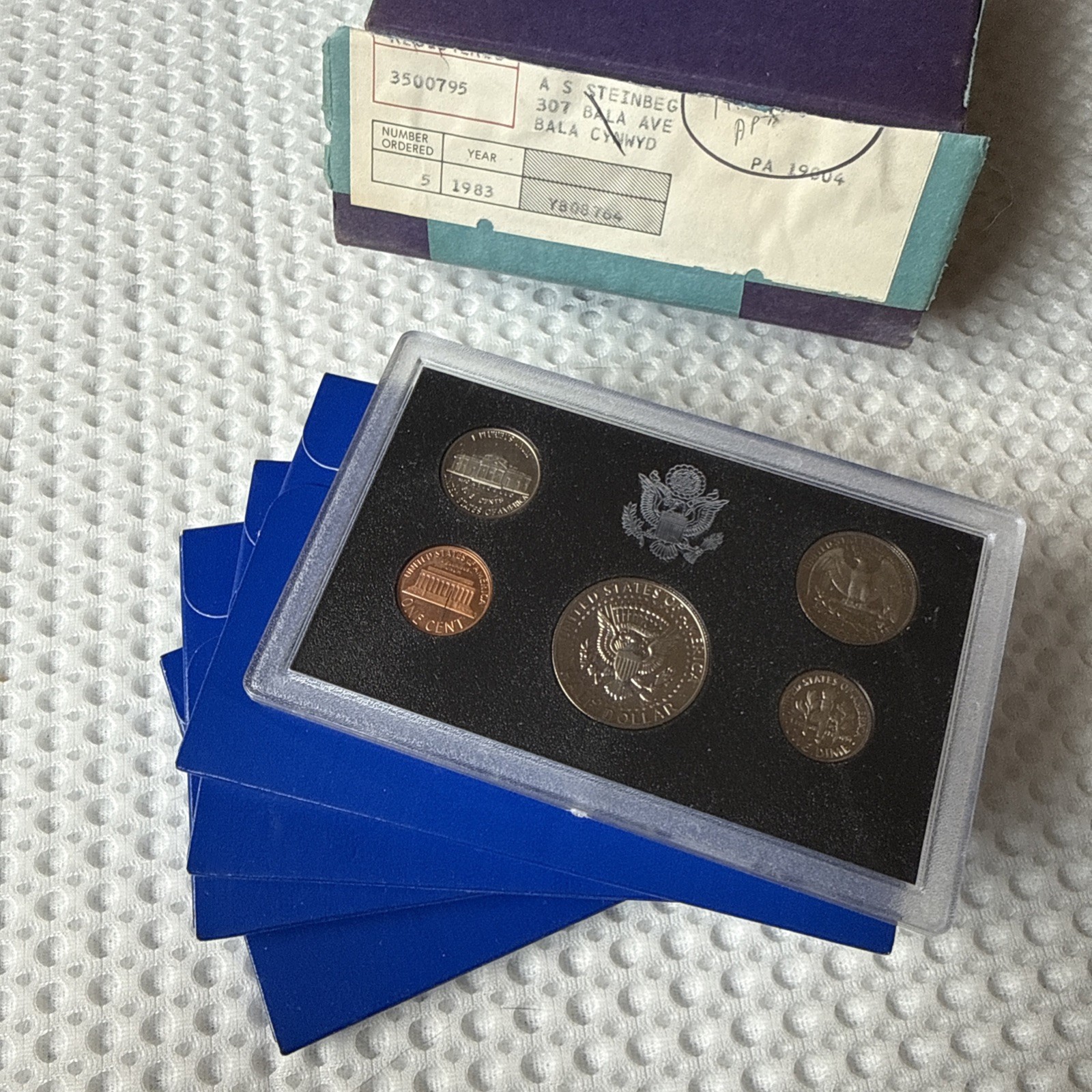 LOT OF 5.    1983 Clad Proof Set U.S. Mint Original Government Packaging OGP