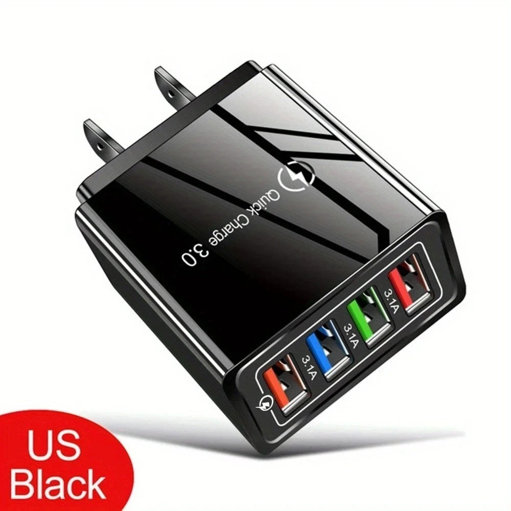 Hyper Charge Pro Charger – 4-Port Quick Charge for Android iPhone Fast Charging