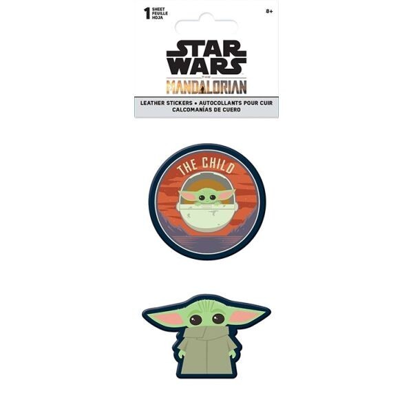 Leather Stickers Star Wars Mandalorian Baby Yoda Use to Decorate Anything