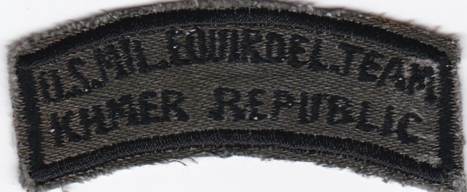 Original US Army Military Equipment Delivery Team Khmer Vietnam Scroll Patch 4