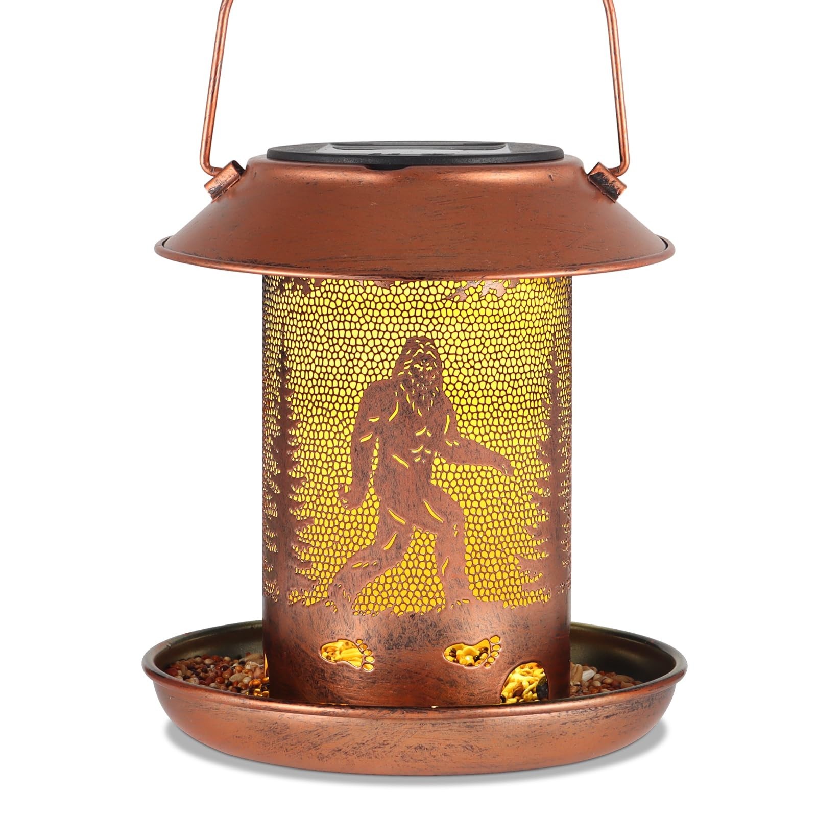 Bird Feeders for Outdoors Solar Lanterns Outdoor Waterproof Bigfoot Hanging G...