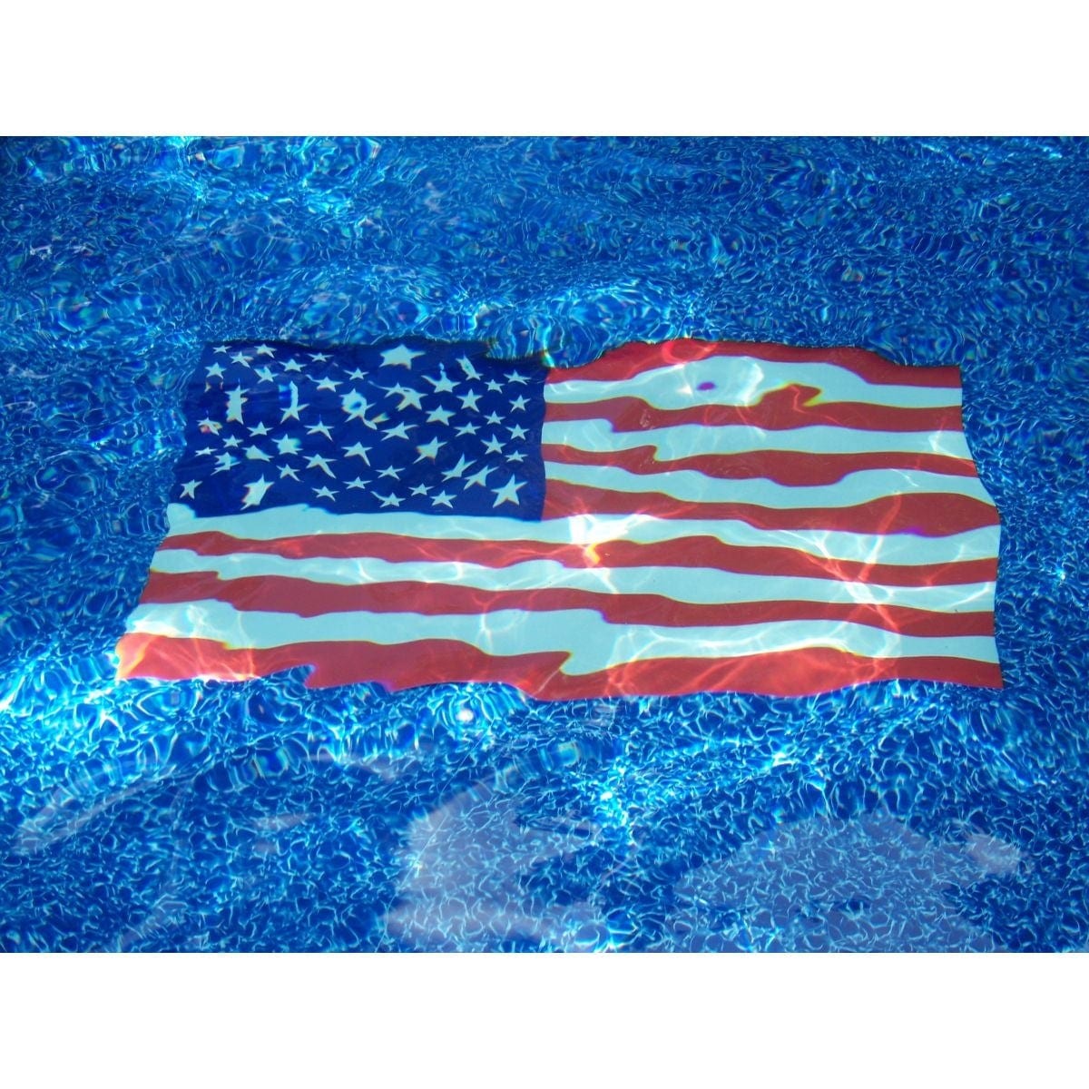 American Flag Poolmat Decorative Vinyl Design 60x36 Heavyweight Outdoor