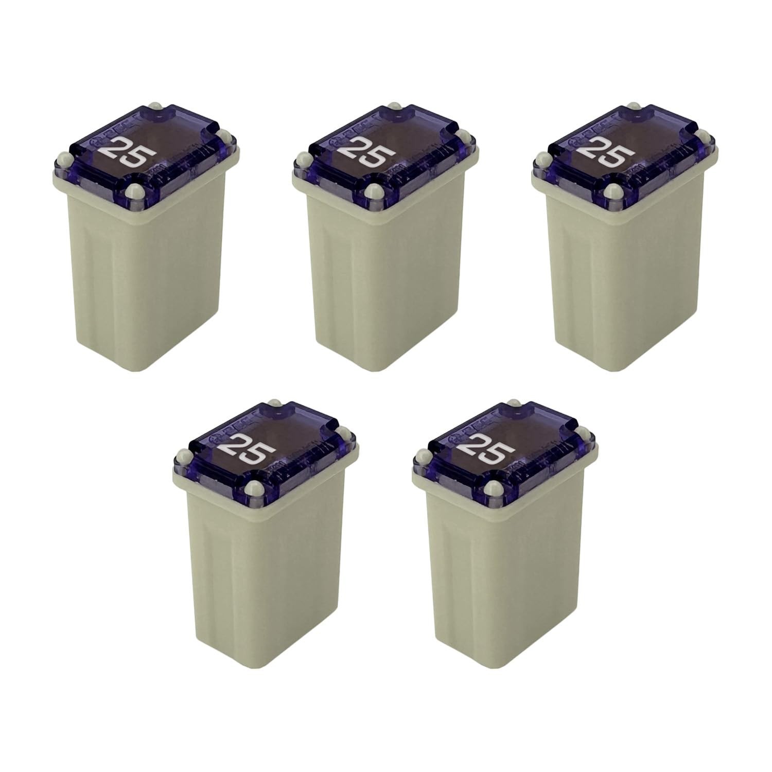 25 Amp M-Case Micro FMM Fuse 15mm for Pickup Trucks, Cars and SUVs (25A, 5 Pa...