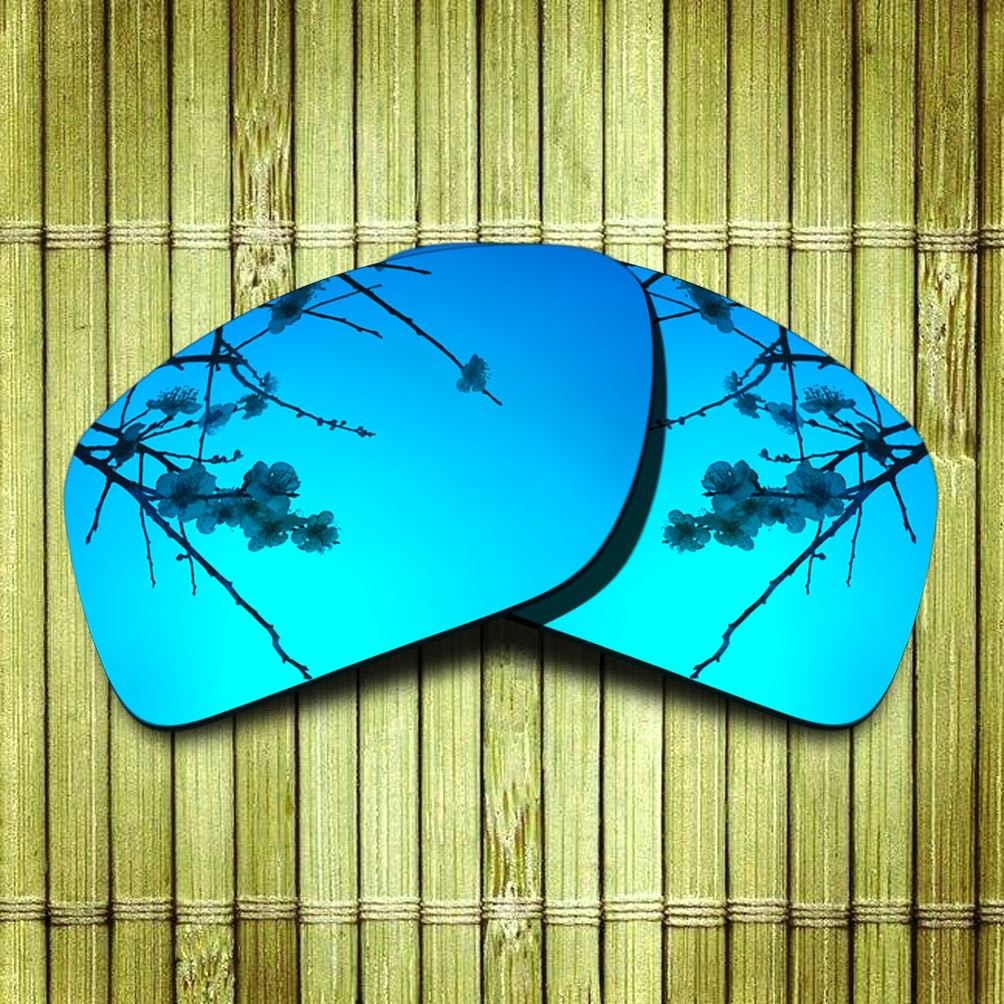Silver&Blue Replacement Lens for-Oakley Split Shot Polarized