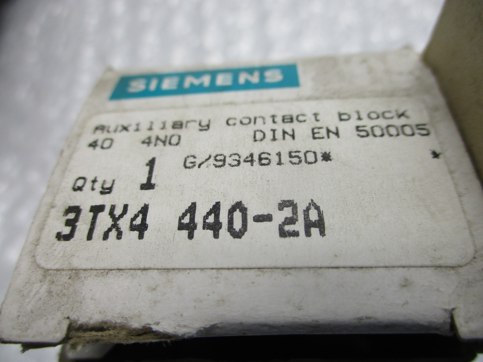SIEMENS 3TX4440-2A CONTACT BLOCK NSMP
