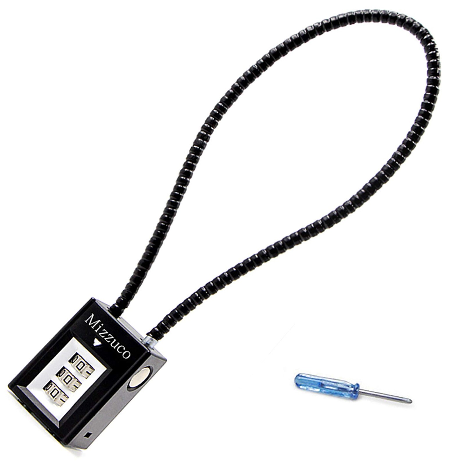 Mizzuco Trigger Lock 3 Digit Combination Gun & Cable Inky-Black