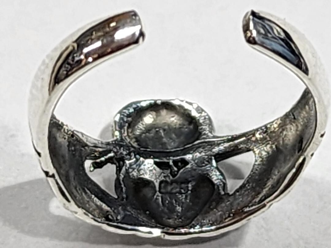 Claddagh Toe Ring Adjustable 925 Sterling Silver Irish